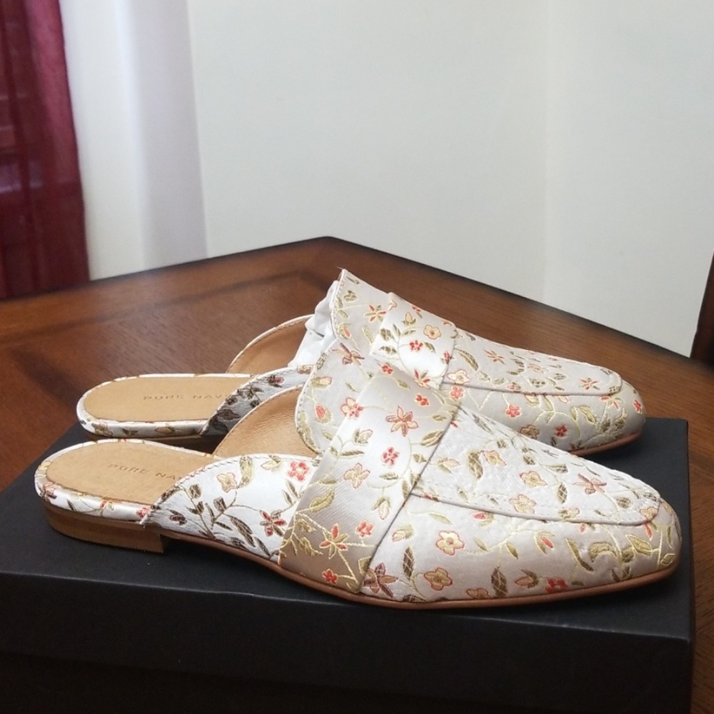 Mule floral shoes